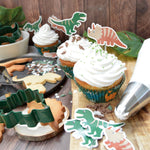 Carregar imagem no visualizador da galeria, Conjunto de cupcakes dinossauro (24 unidades)