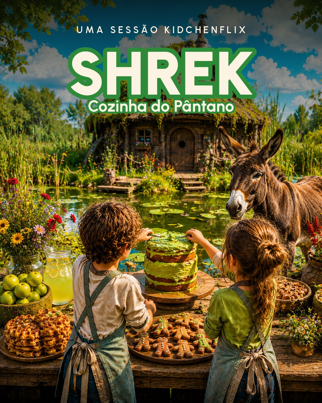 Kidchenflix - Shrek Cozinha do Pântano - workshop de cozinha para crianças em Lisboa