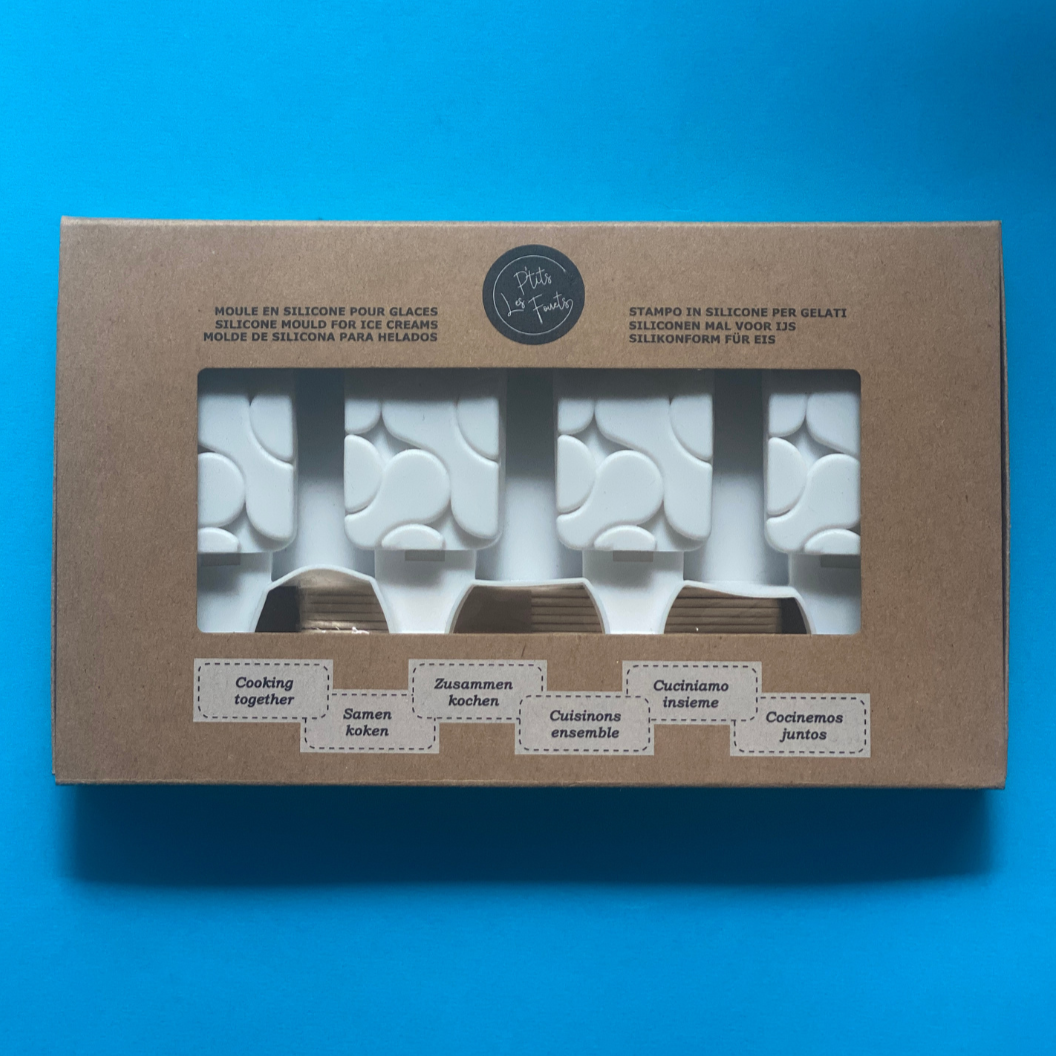 Molde de silicone para 4 mini gelados