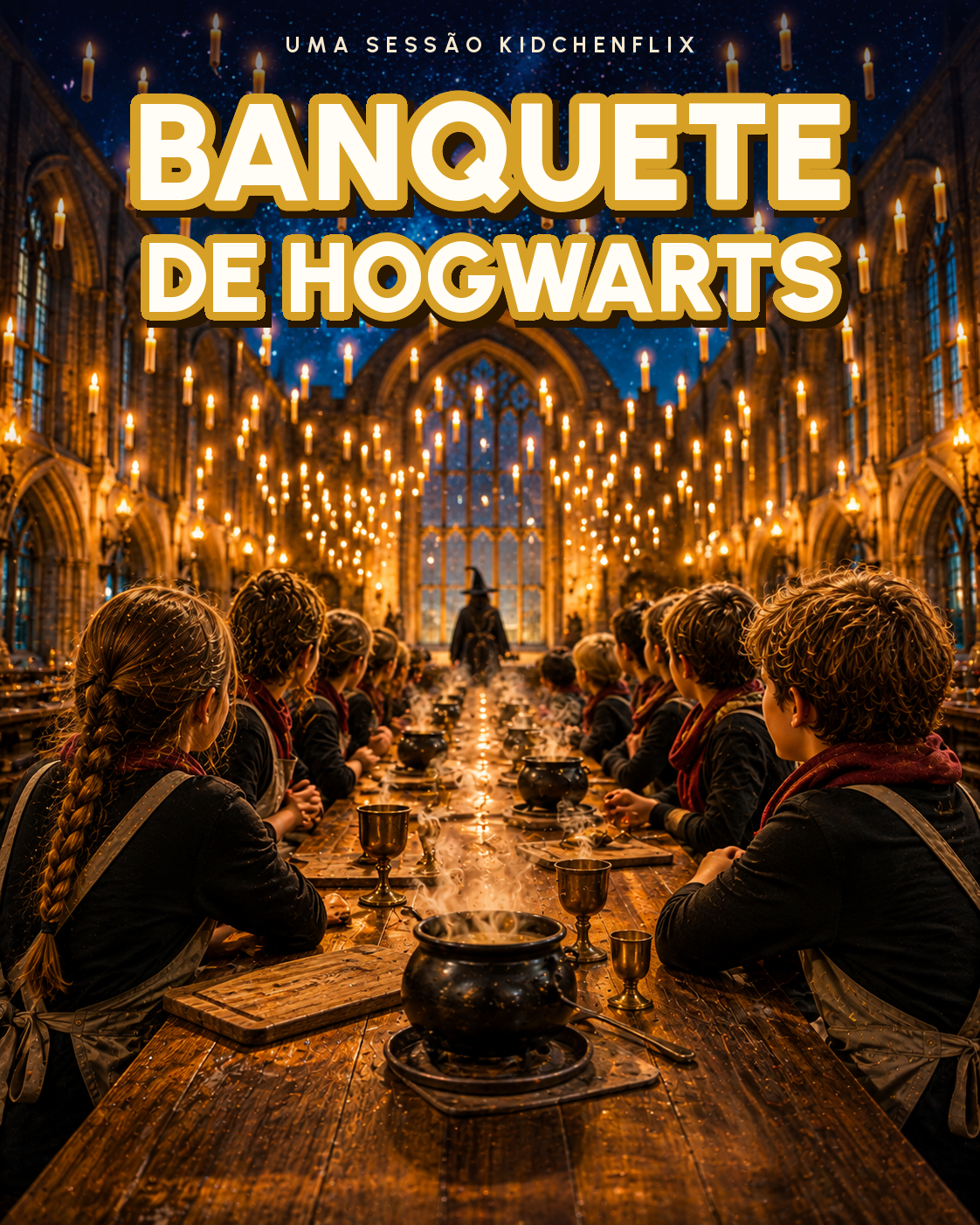 Workshop banquete de feiticeiros para crianças na Kidchen, Lisboa