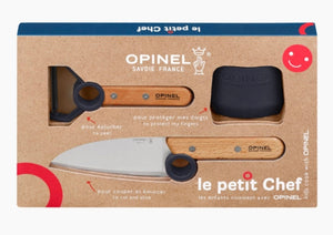 Conjunto faca e descascador pequeno chef Opinel