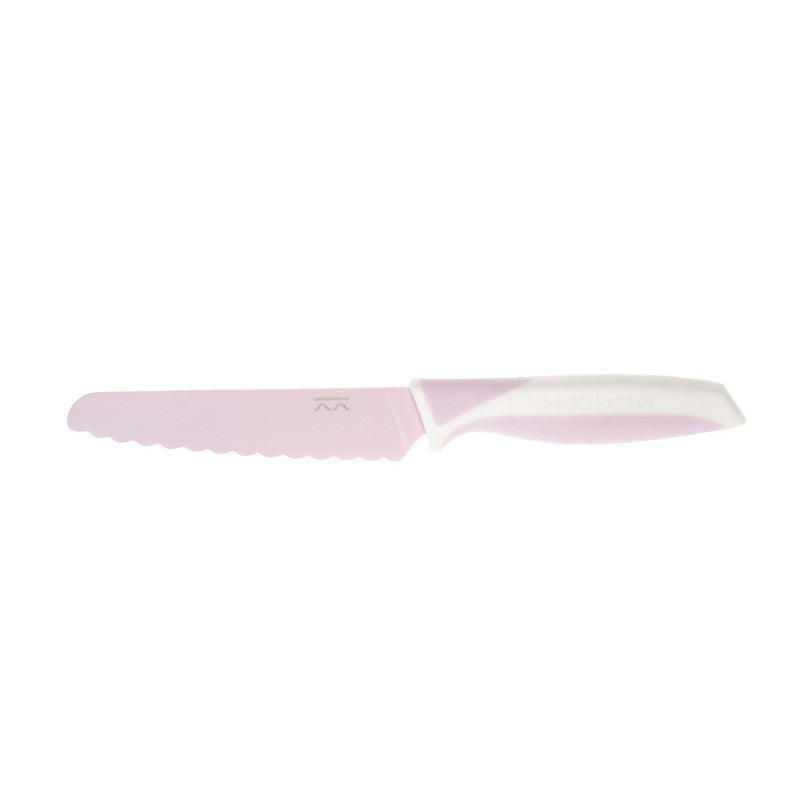 Faca para crianças Kiddikutter rosa pastel