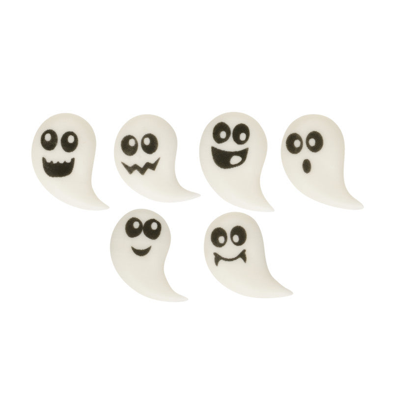 Sugar Decorations – Halloween Ghosts (24 pc.)