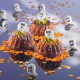 Decorações em açúcar fantasmas Halloween 24 unidades