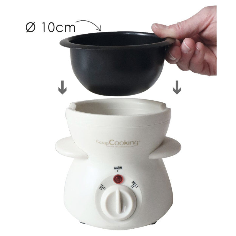 Electric chocolate fondue maker