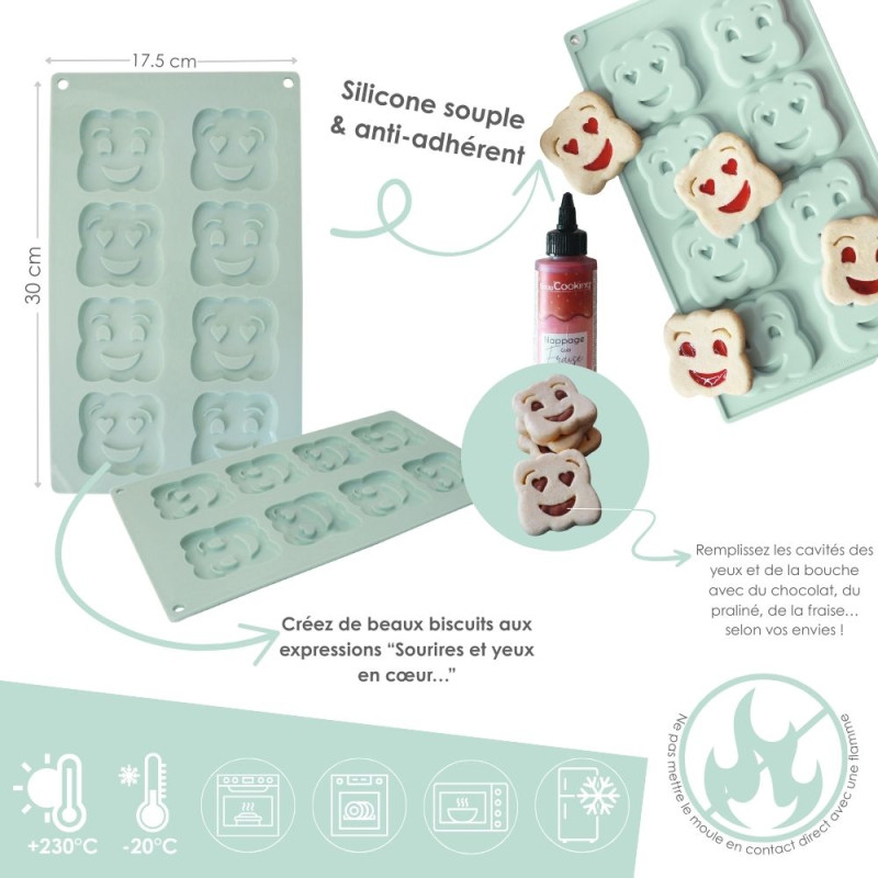 Silicone Smile Mould | Biscuits & Chocolates