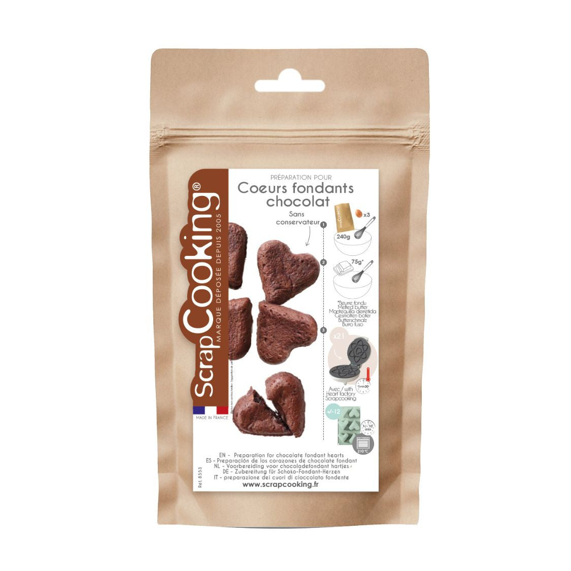 Preparado para fondant de chocolate