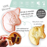 Formas Silicone Unicórnio Airfryer | Pack 6
