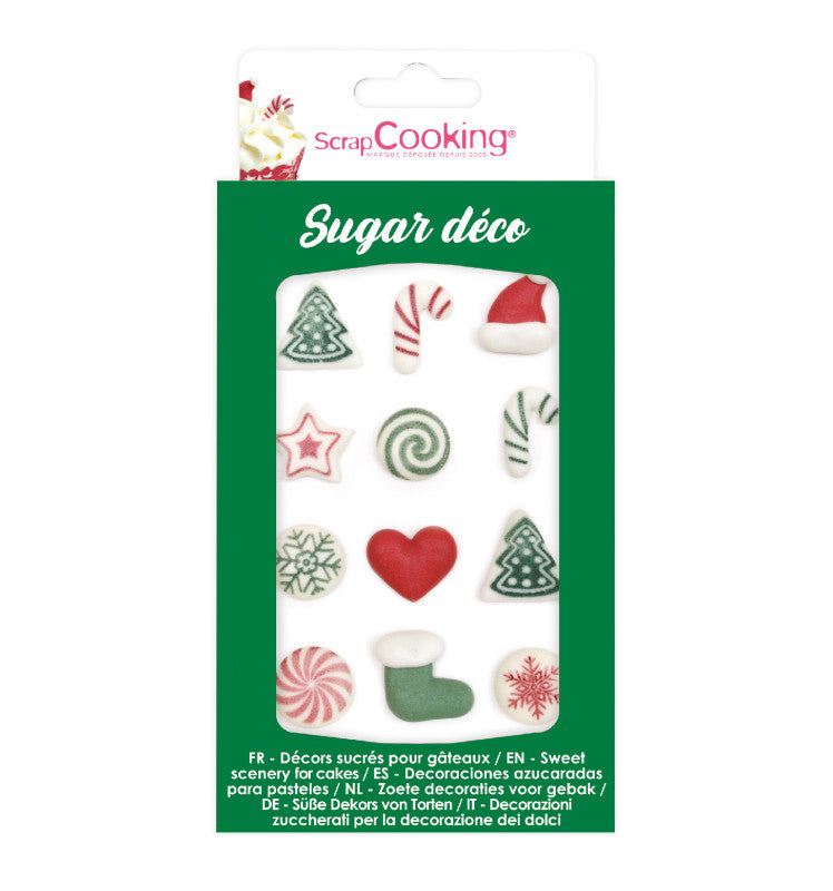 Decorações de açúcar cenário de Natal