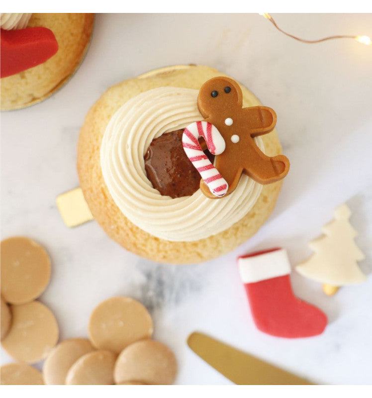 Decorações de Natal em massapão | Árvores, Meias e Gingerbread Men!