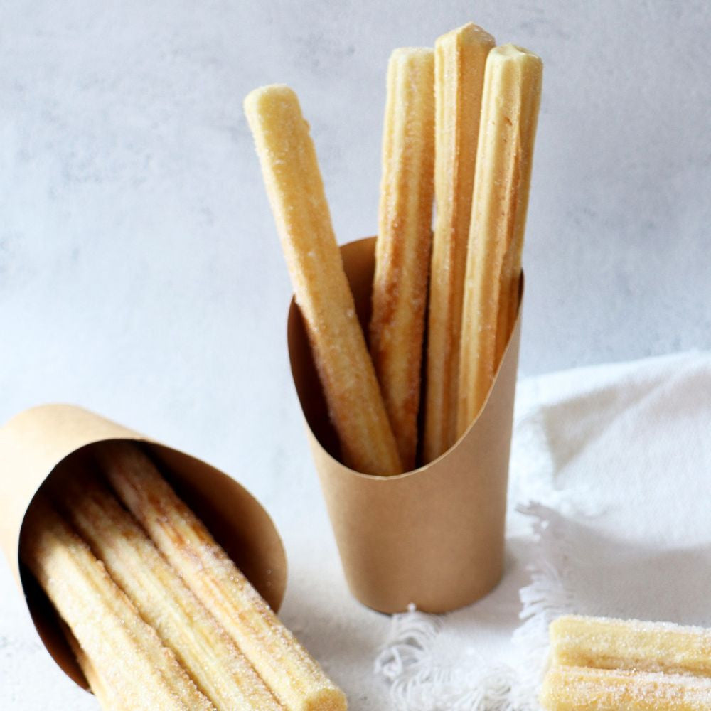 Cardboard cups for Bubble Waffles and churros