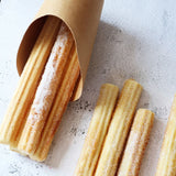 Copos em cartão para bubble waffle e churros
