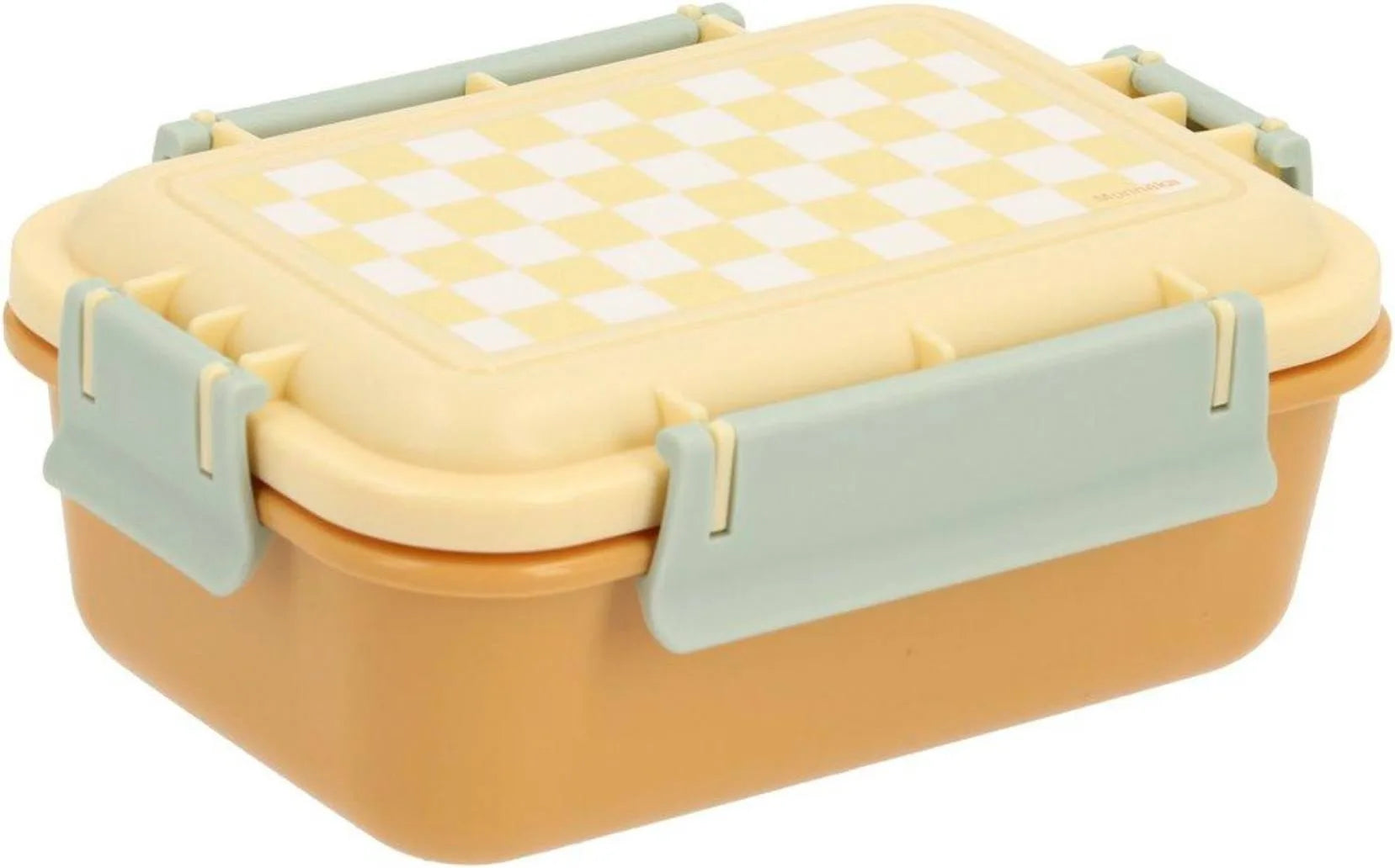 Lancheira Bento Stripes Yellow Chess Monnëka