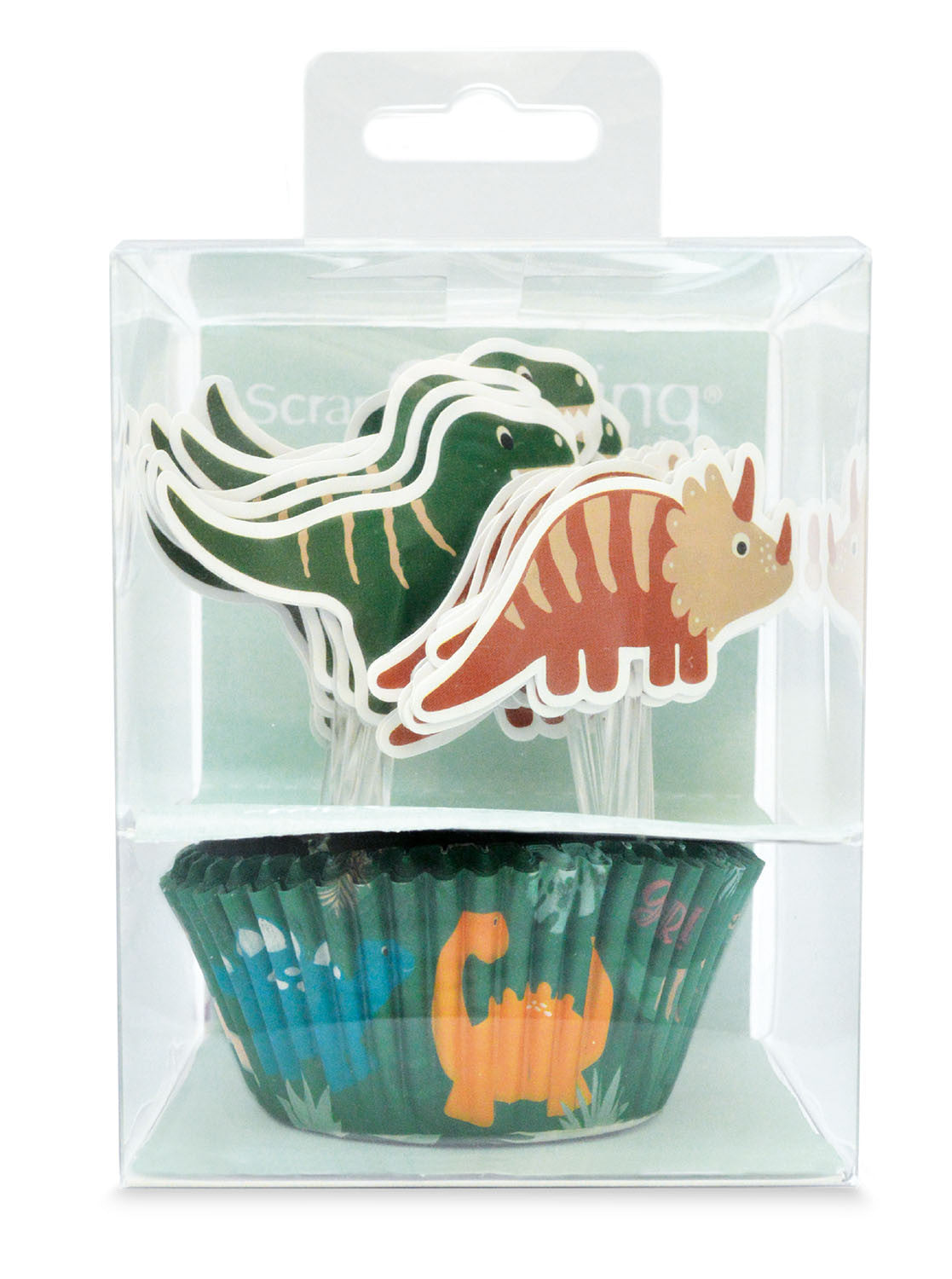 Conjunto de cupcakes dinossauro 24 unidades
