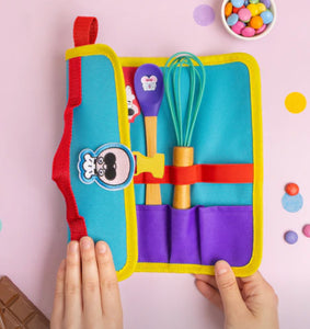 Conjunto estojo e utensílios