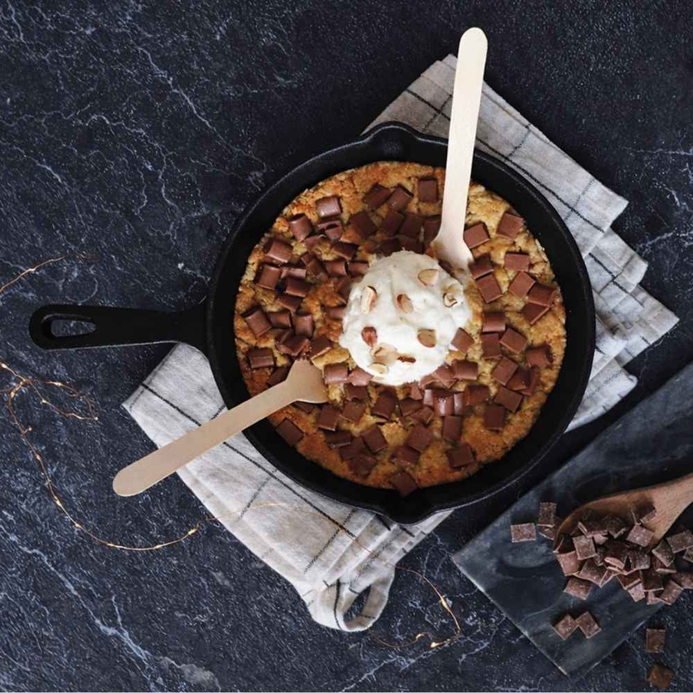 Frigideira em ferro fundido | Cookie gigante, tartes e bolos