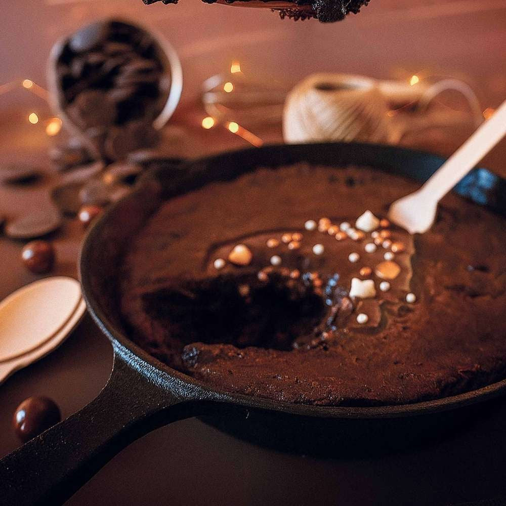 Frigideira em ferro fundido | Cookie gigante, tartes e bolos