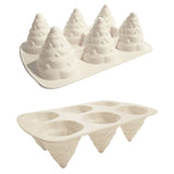 Molde Silicone 3D | 6 Pinheiros de Natal
