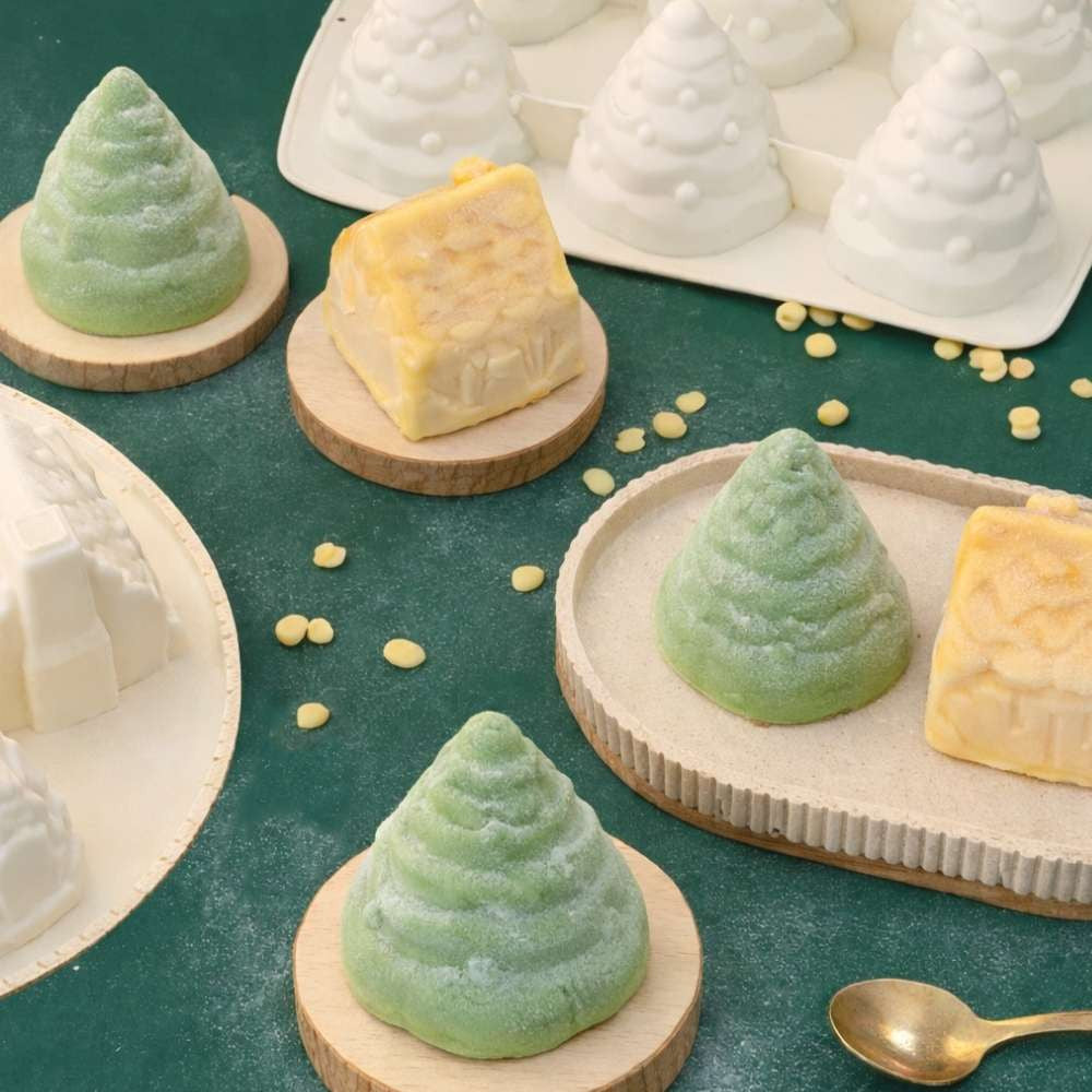 Molde Silicone 3D | 6 Pinheiros de Natal