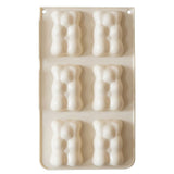 Molde Silicone 6 Bolos Ursinhos