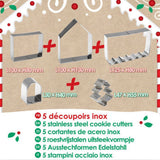 Kit de cortadores para casa de pão de gengibre