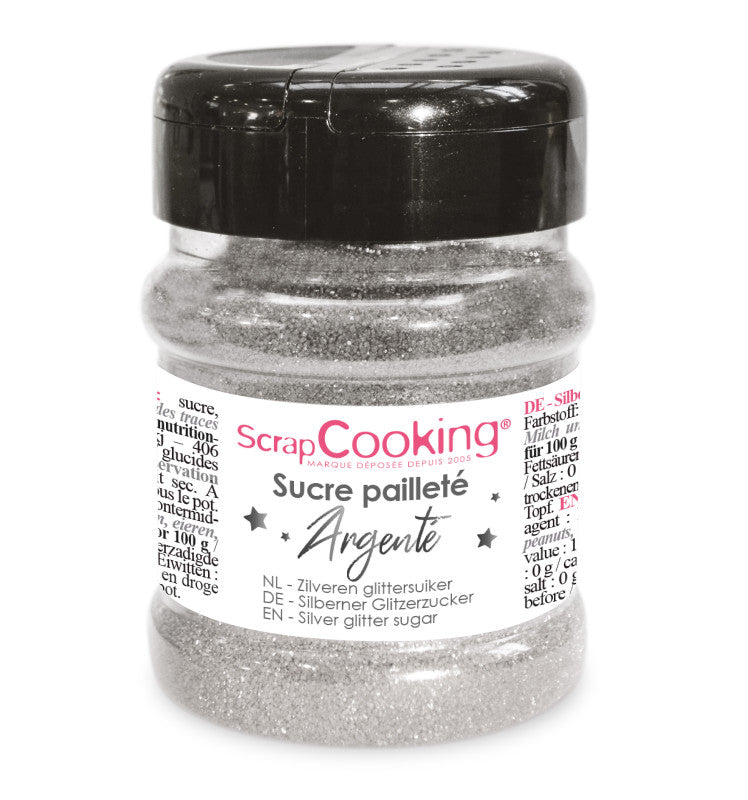 Açúcar brilhante prateado (160 g)