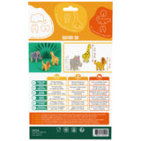Conjunto cortadores bolachas 3D Safari
