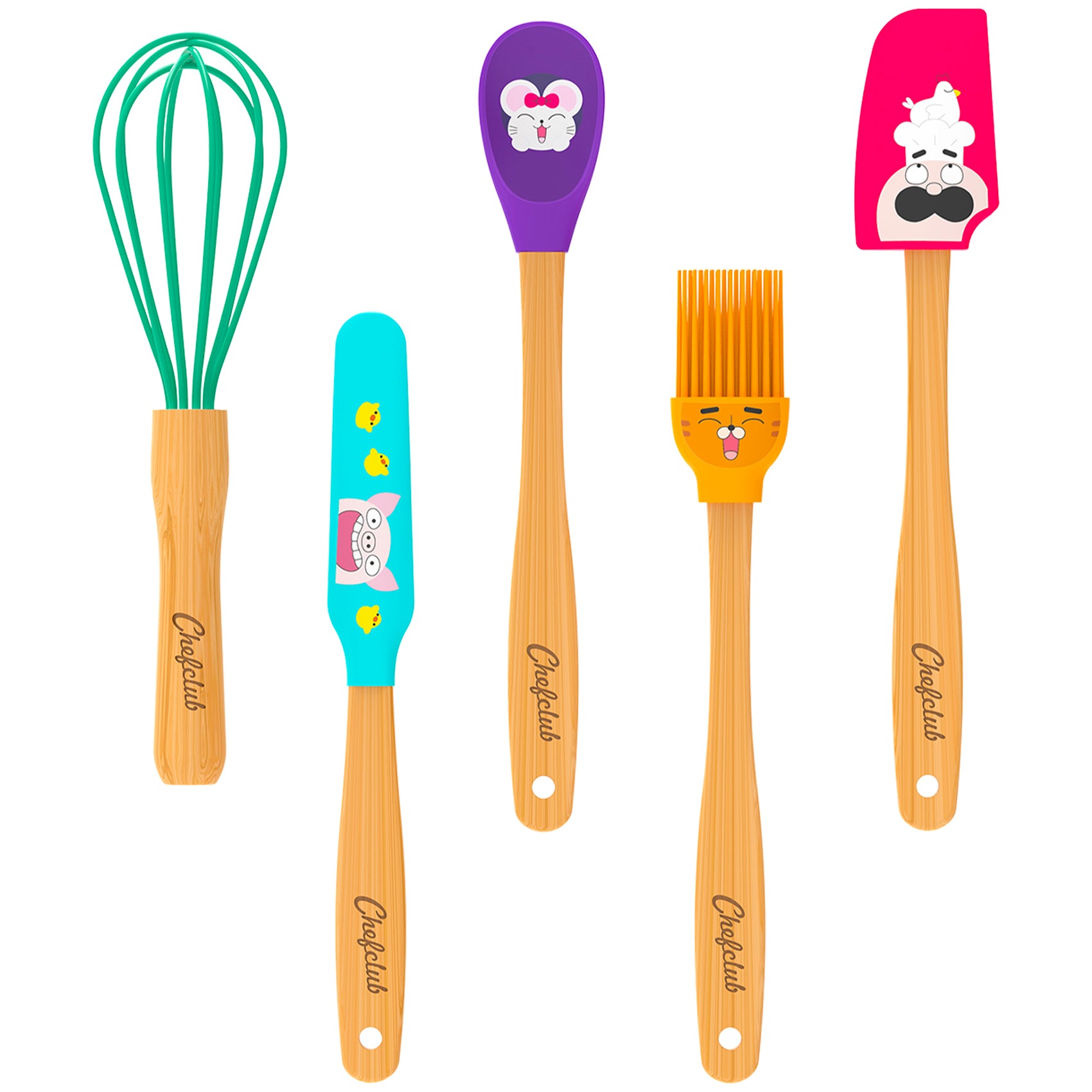 Set of 5 mini kitchen utensils