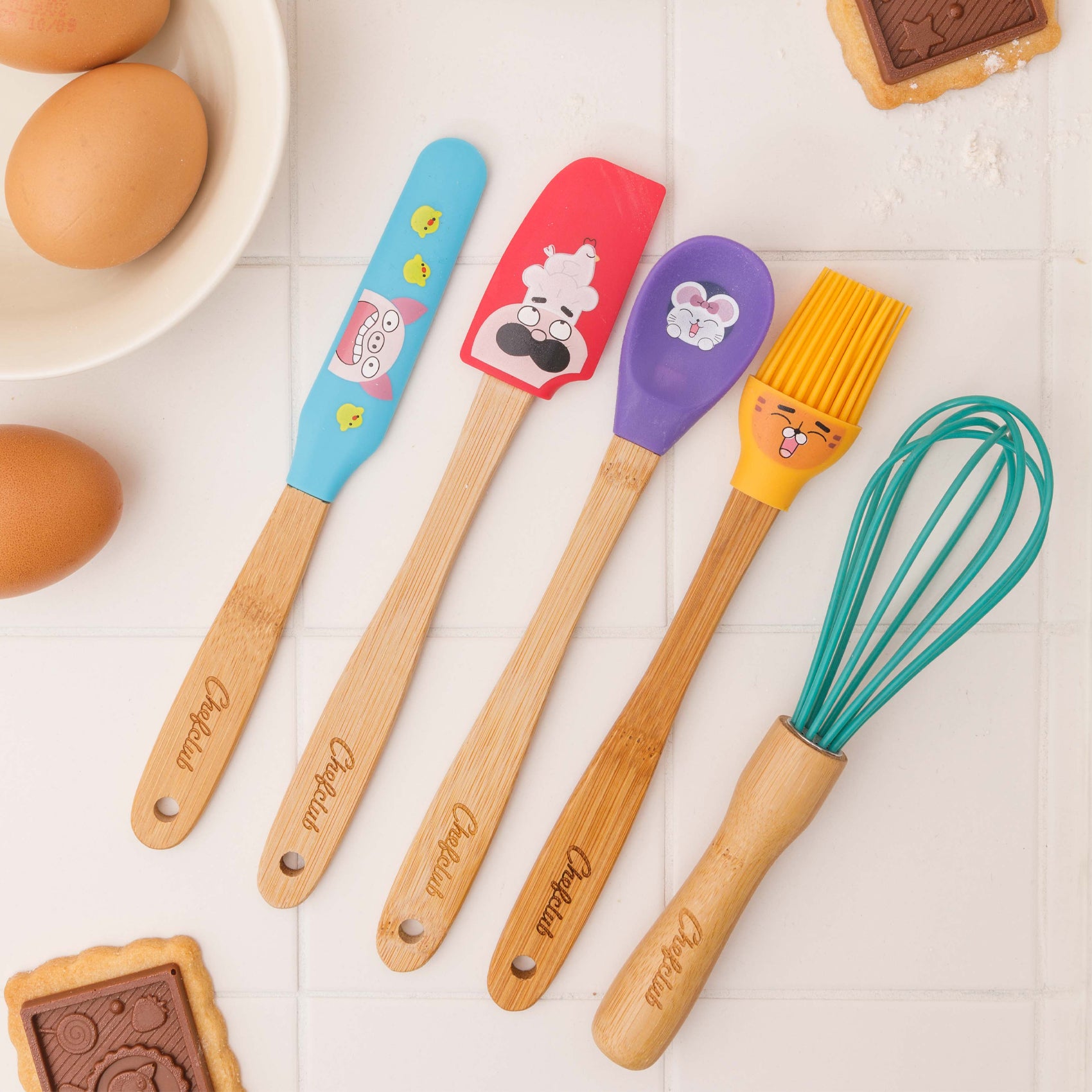 Conjunto de 5 mini utensílios de cozinha