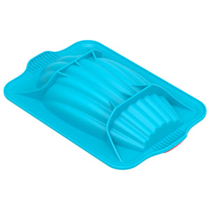 Forma em silicone para madalena grande