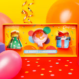 Conjunto de cortadores aniversário