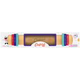 Rolling pin with removable rings