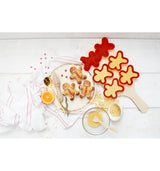 6 individual gingerbread man silicone molds