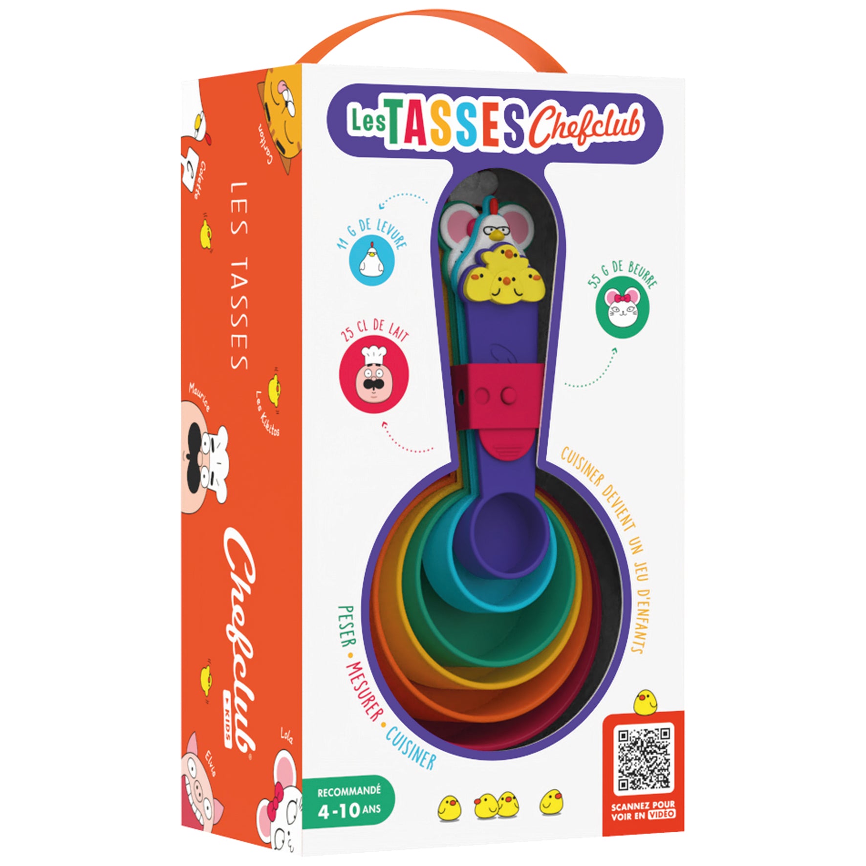 Set of 6 measuring cups