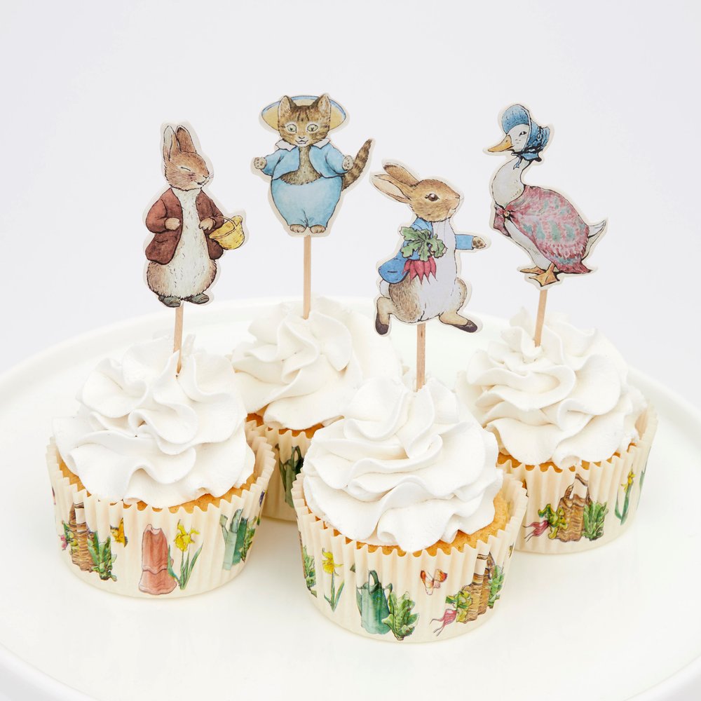 Conjunto de cupcakes Peter Rabbit (24 unidades)