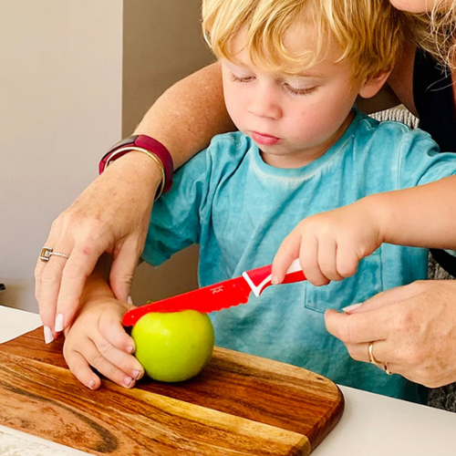 Facas para crianças - madeira para crianças para cozinhar - Facas seguras  para crianças - Cortando frutas vegetais - Ferramenta cozinha forma fofa  para o interesse das crianças