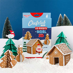 Conjunto cortadores bolachas Natal 3D