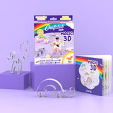 Conjunto cortadores bolachas 3D Unicórnio