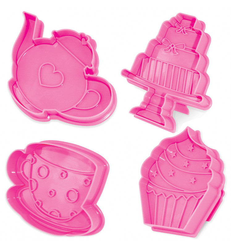 Tea biscuit cutters and stamps set