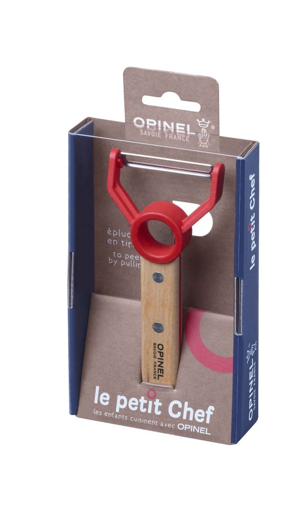 Conjunto faca e descascador pequeno chef Opinel – kidchenforkids