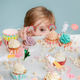 Unicorn cupcake set (24 units)
