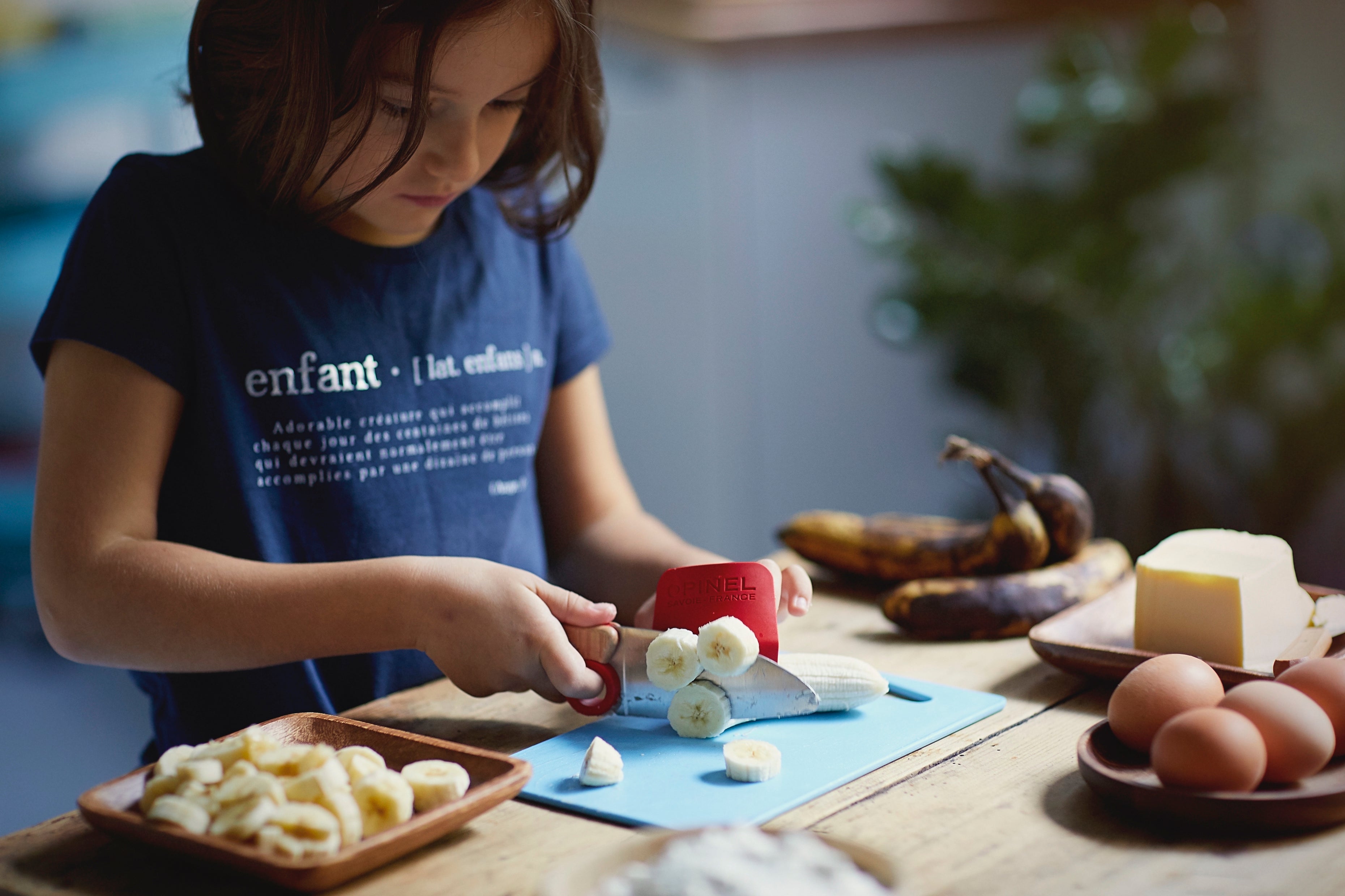 Conjunto faca e descascador pequeno chef Opinel