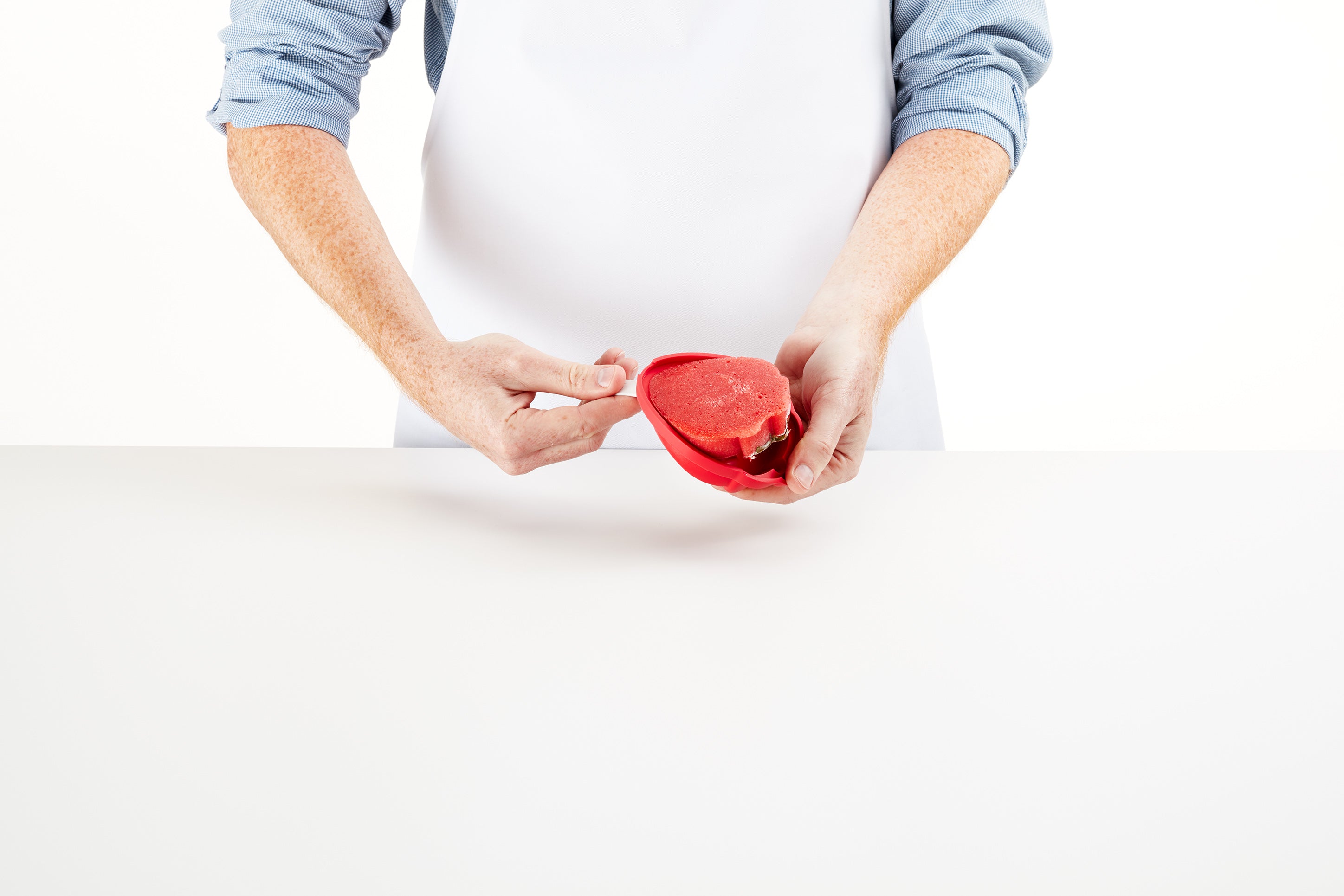 Moldes para gelados em silicone - morangos