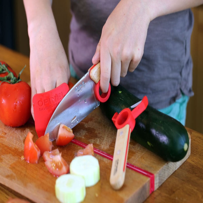 Conjunto faca e descascador pequeno chef Opinel