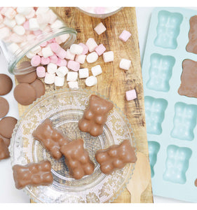 Kit para fazer ursinhos de chocolate