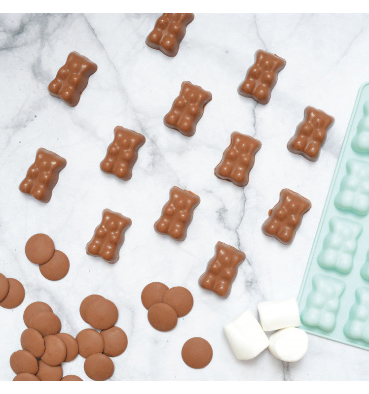 Kit para fazer ursinhos de chocolate