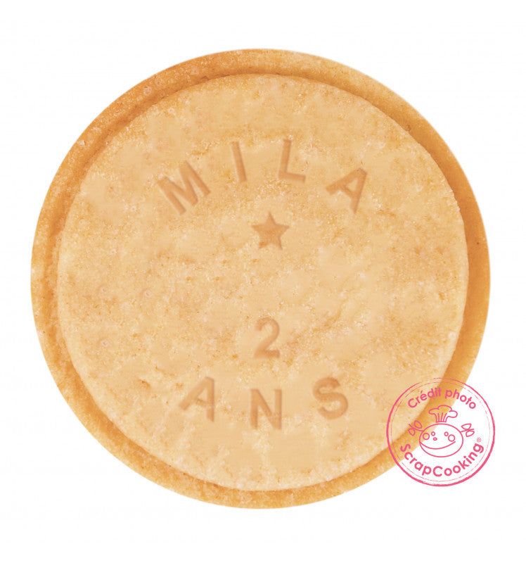 Customizable cookie stamp