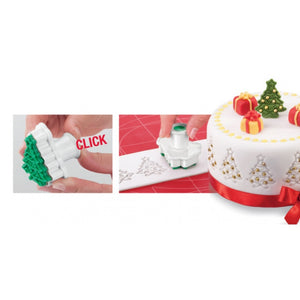 Conjunto cortadores e carimbos bolachas de Natal