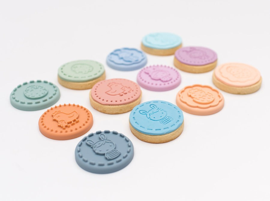 Carimbos e cortador de bolachas em silicone Páscoa