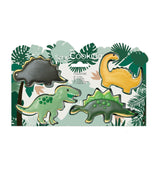 Conjunto de 4 cortadores dinossauros